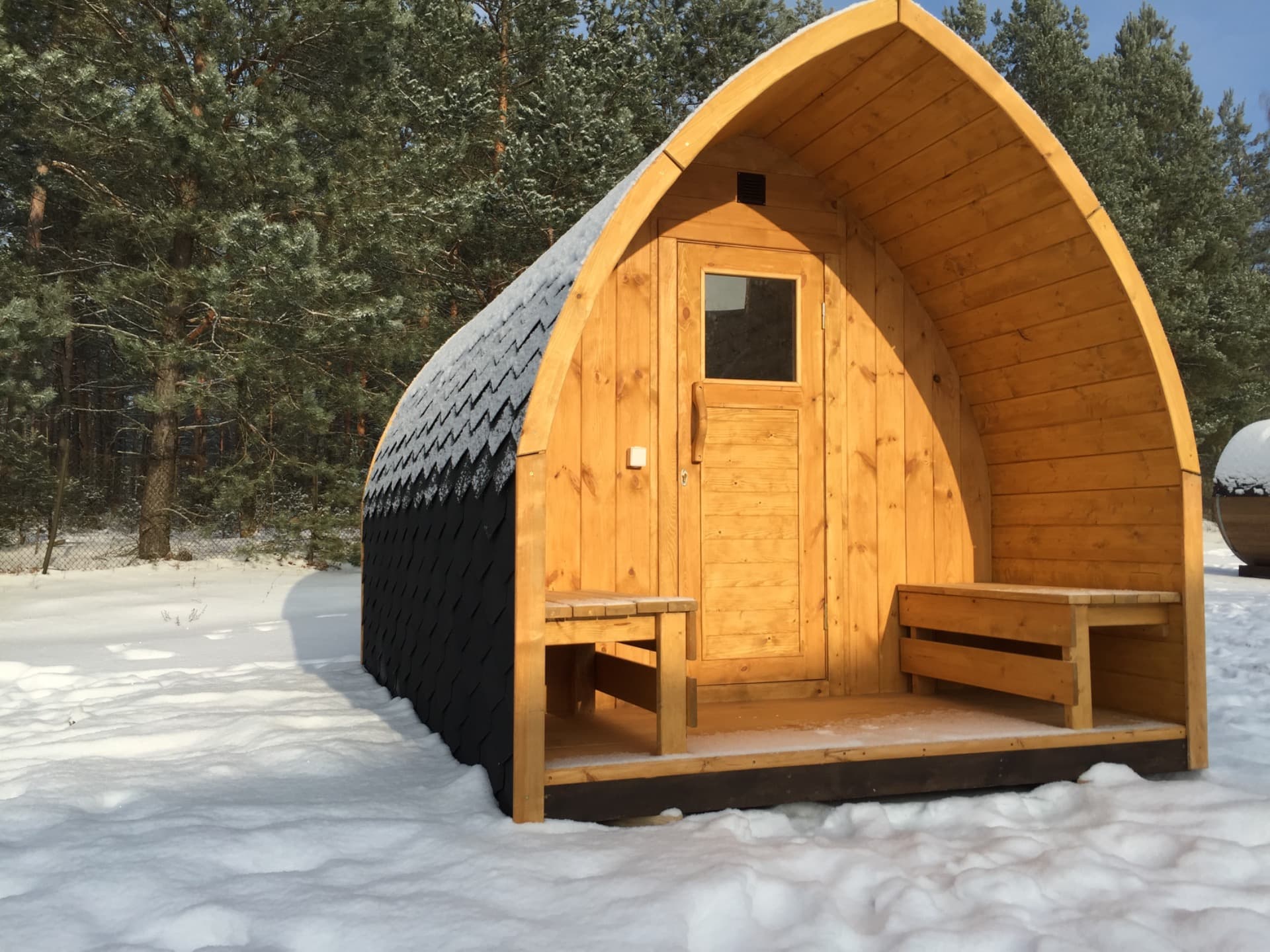 Iglo Badstue. Populær badstue med individuell tilpasning.