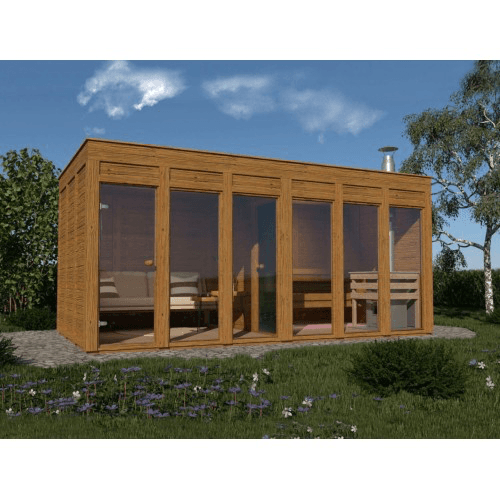 Syden Anneks og Badstue med Thermo Panel.